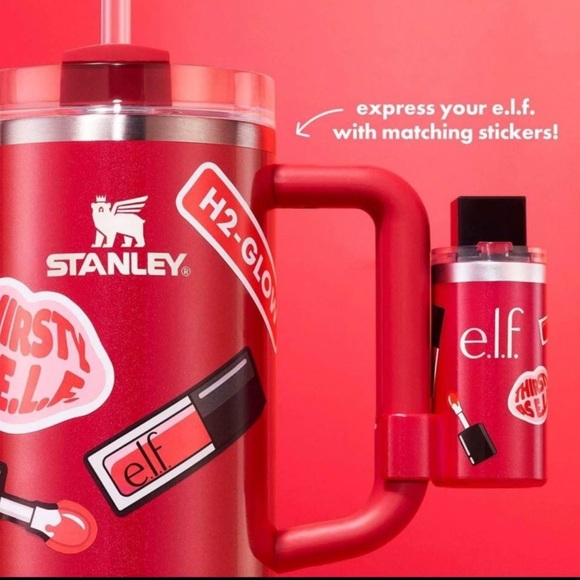 Stanley Cup Lip Gloss Holder ( e.l.f. Tumbler Lip Oil Holder - Red Delicious - Picture 9 of 9